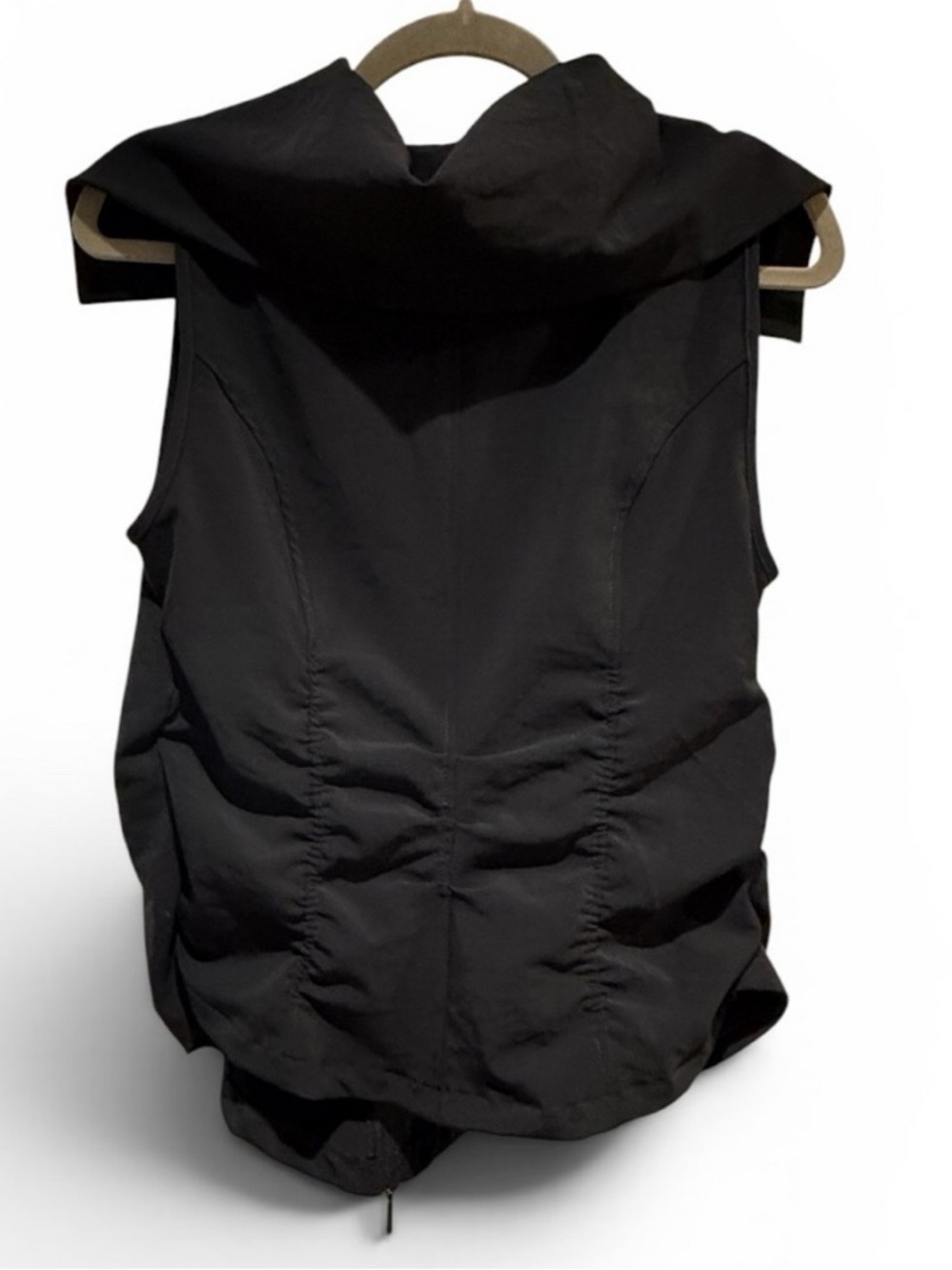 Porto Sz M Viola Vest in Black Architectural Collar Asymmetrical Design | NWT - Picture 2 of 5